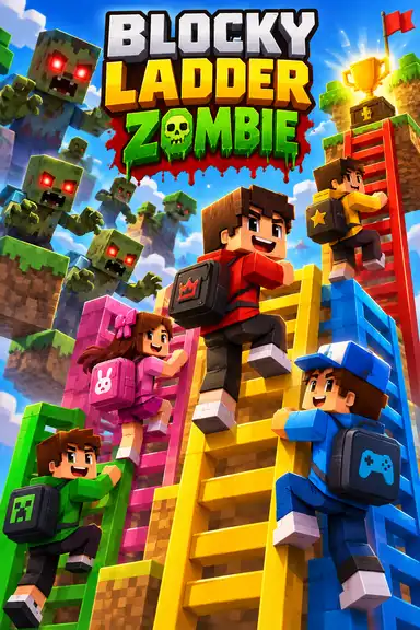 BLOCKY LADDER ZOMBIE by zxtra123674