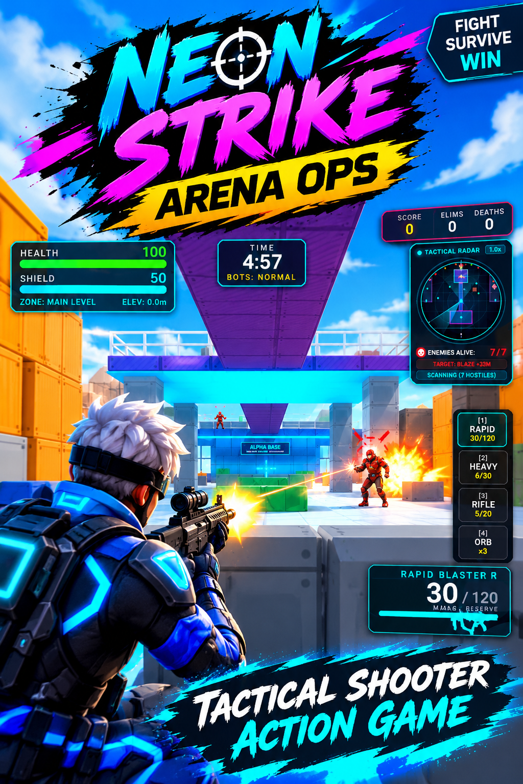 Neon Strike: Arena Ops | Astrocade