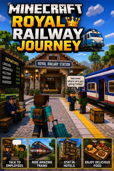 Minecraft: Royal Railway Journey 👑🚆 by Astra_creator_