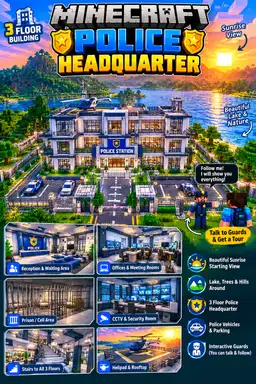 Minecraft police headquarter by Astra_creator_
