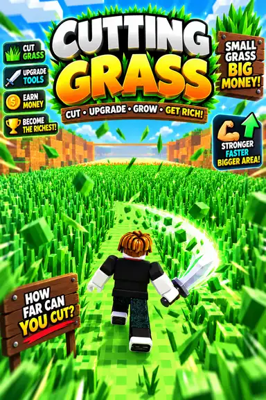 Cutting Grass by Laxci