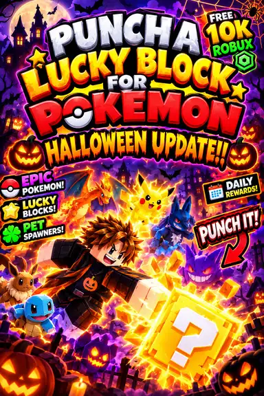 PUNCH A LUCKY BLOCK FOR POKEMON by Jdevs