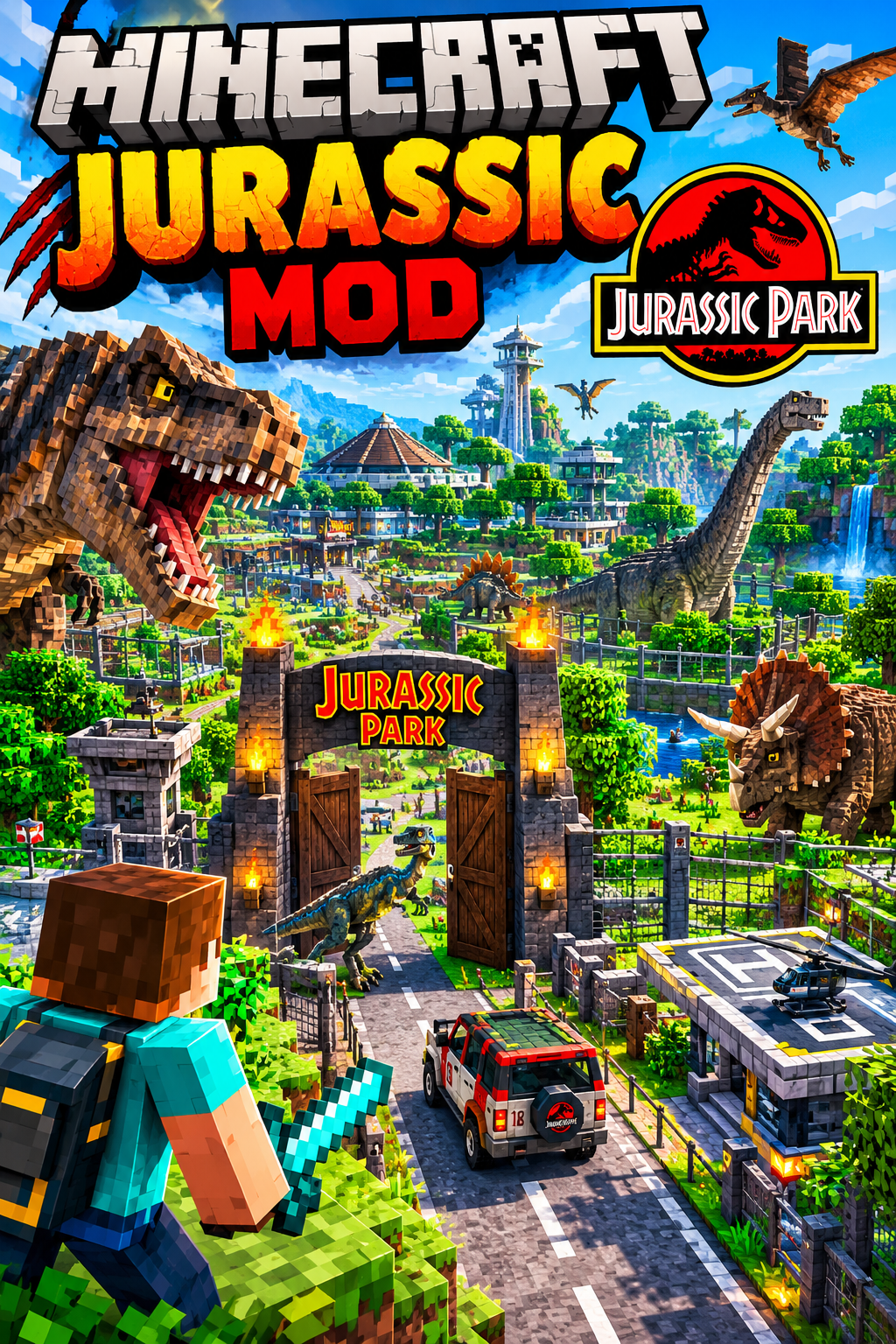 Minecraft Jurassic Mod | Astrocade