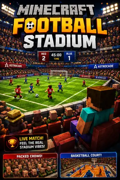 Minecraft Football Stadium by Aerneo333