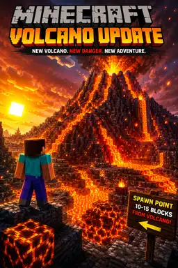 Minecraft Erupted Volcano by Aerneo333