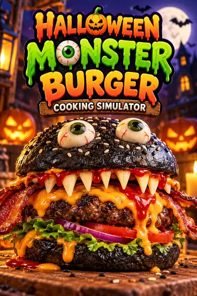 Halloween Monster Burger by amanda.lee