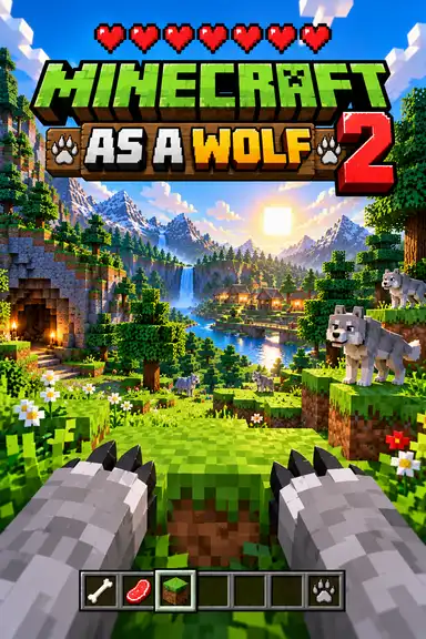 Minecraft as a Wolf 2 by black_entity_