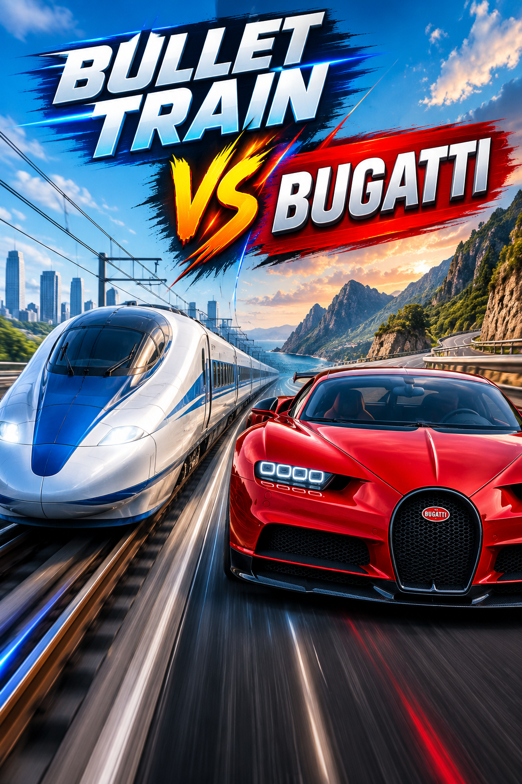 Bullet Train Vs Bugatti | Astrocade