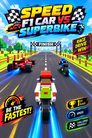 Speed F1 Car Vs SuperBike by Mahi_Gaming