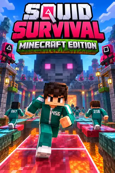 SQUID SURVIVAL MINECRAFT EDITION  by AHSANGAMERVEX