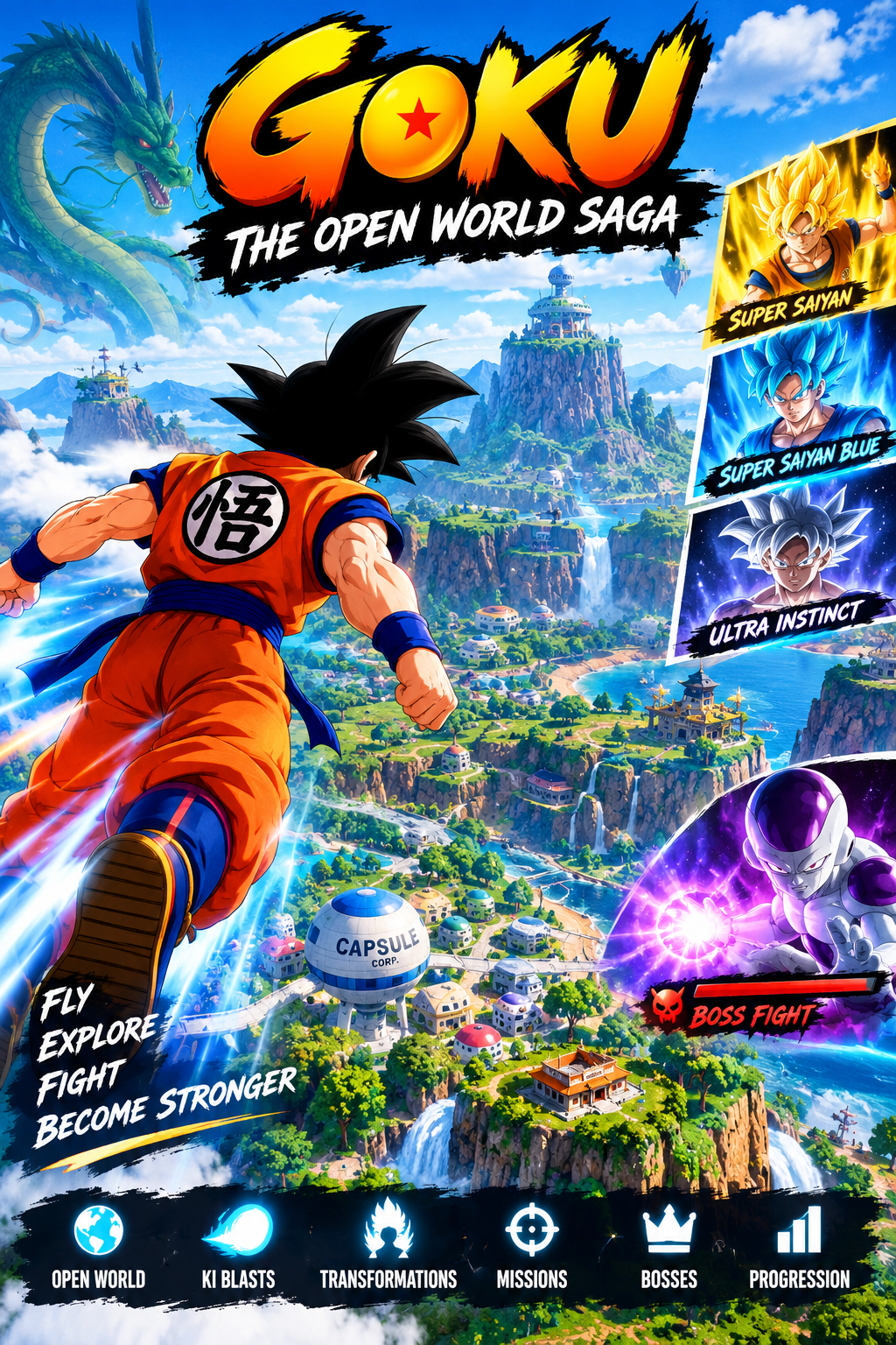 Goku: The Open World Saga | Astrocade