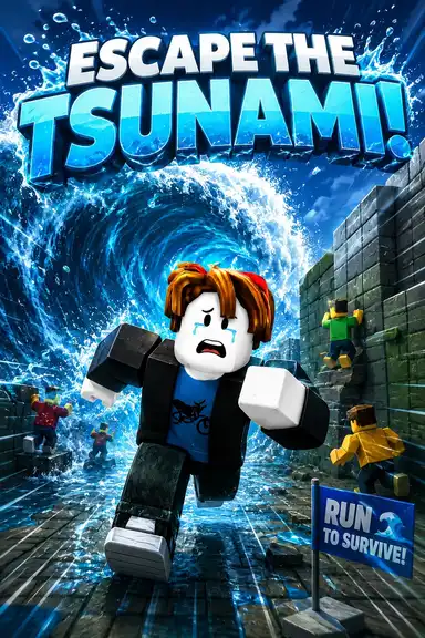 ESCAPE THE TSUNAMI! by GillDeeKrator