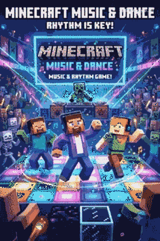 Minecraft : MUSIC AND DANCE 🪩🩰 by gaming_world_123