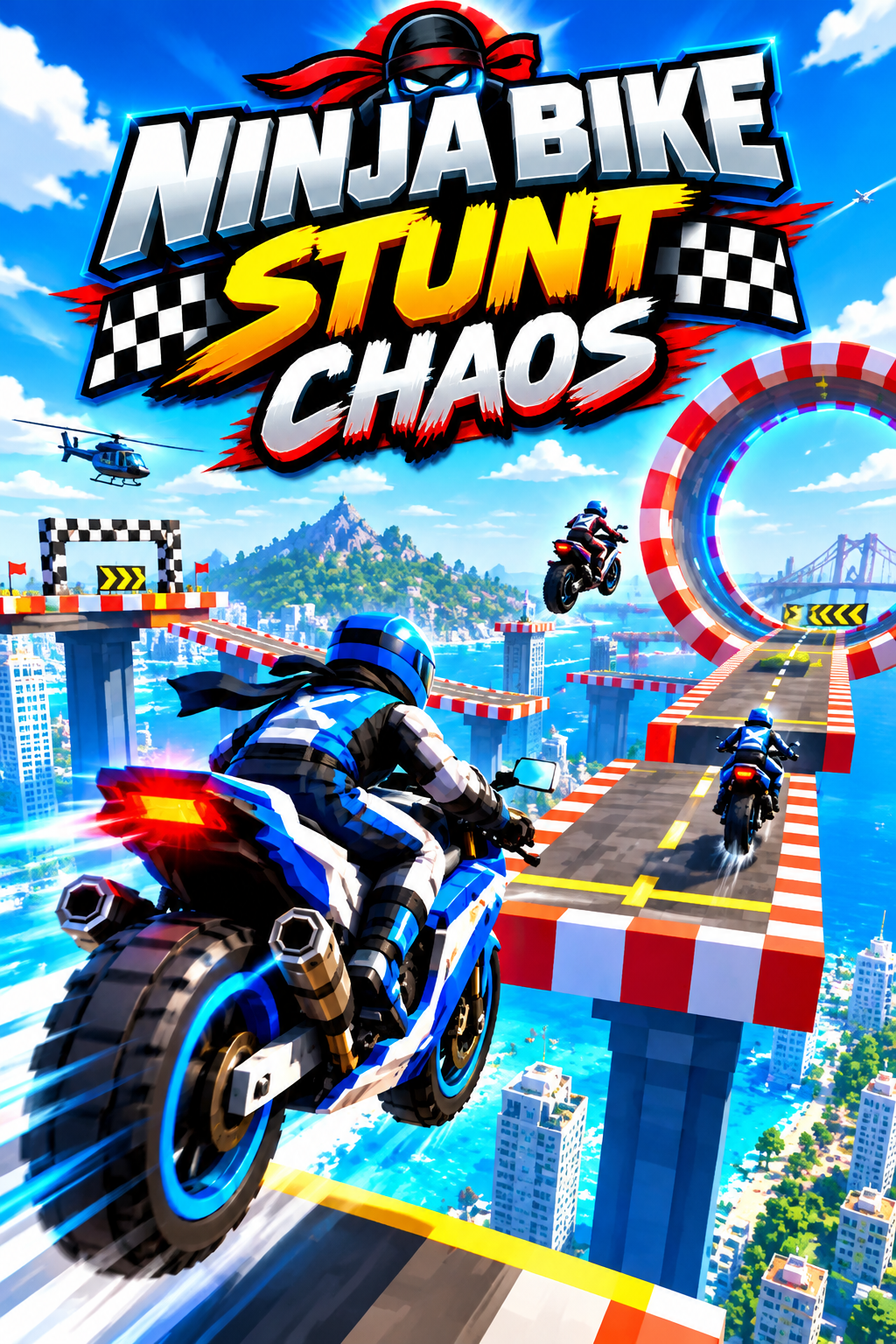 Ninja bike stunt chaos | Astrocade