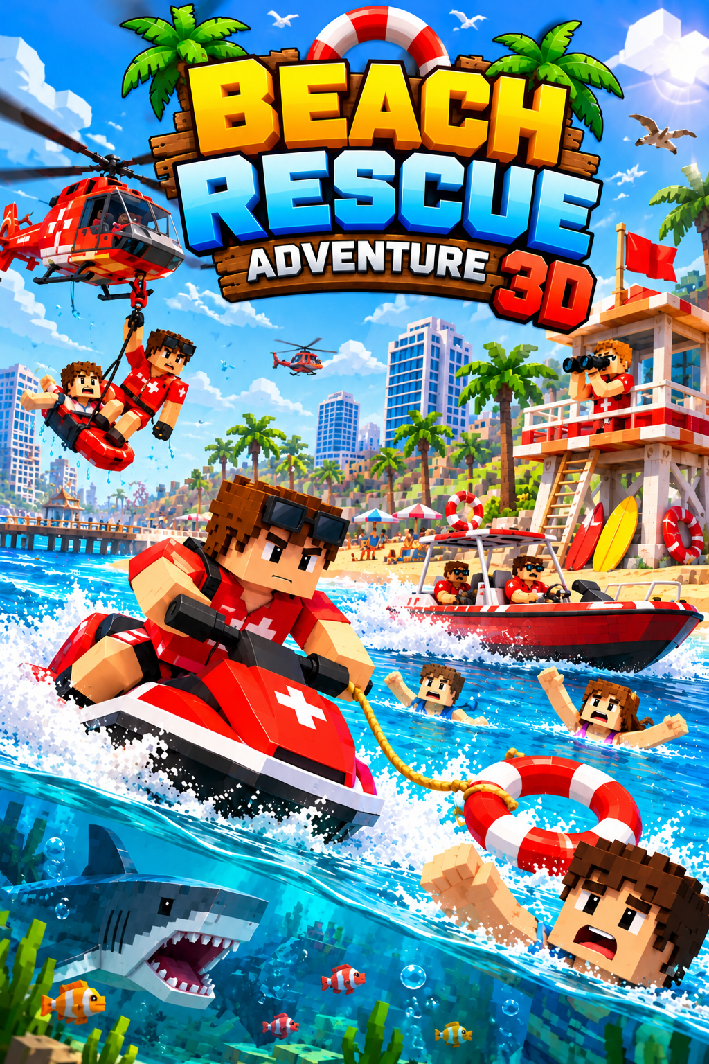Beach Rescue Adventure 3D | Astrocade
