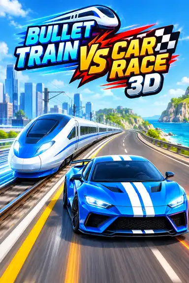 Bullet Train vs Car Race 3D by MSparveen